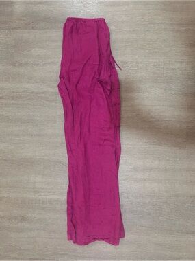 L*Space magenta linen pants — Size S/M